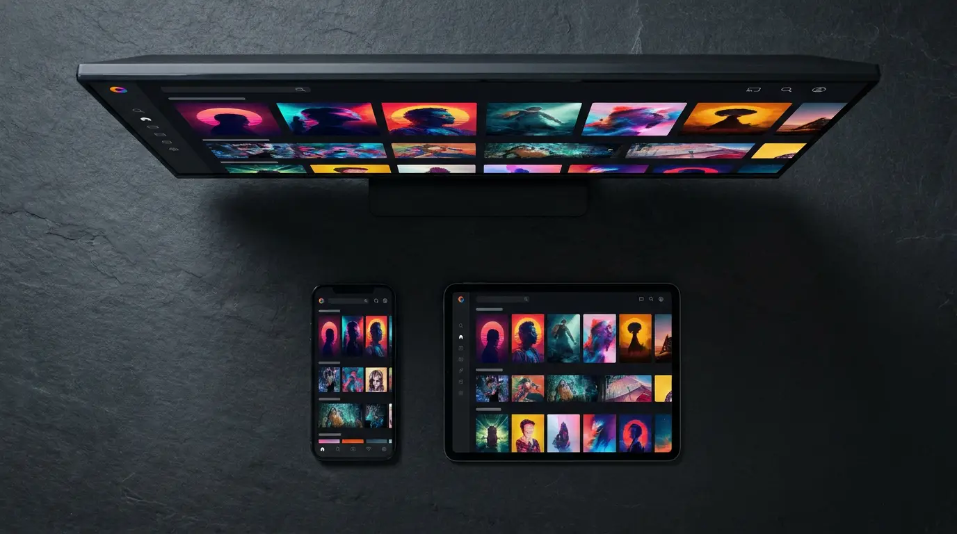 Several IPTV player apps compared side by side on a TV and a phone